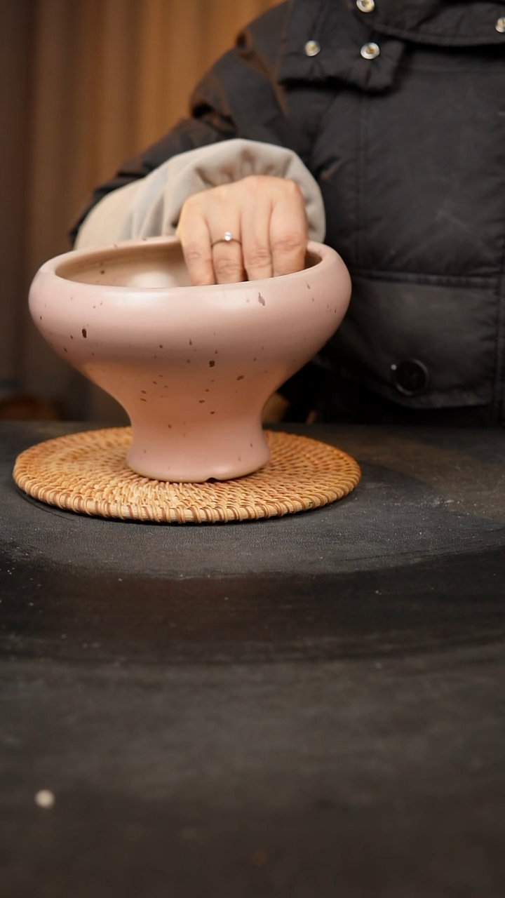 【闪购商品】瓷片泥泥手工花盆口15