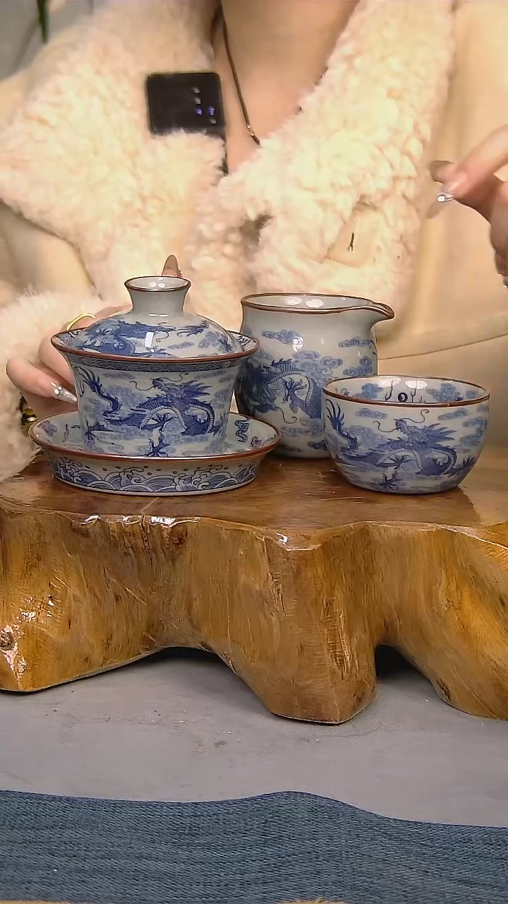 【闪购商品】3件套陶瓷茶具家用简装系列  