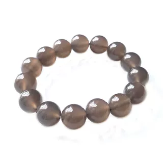 巴西天然冰紫玛瑙手链灰色手串情侣单圈原色厂家特价