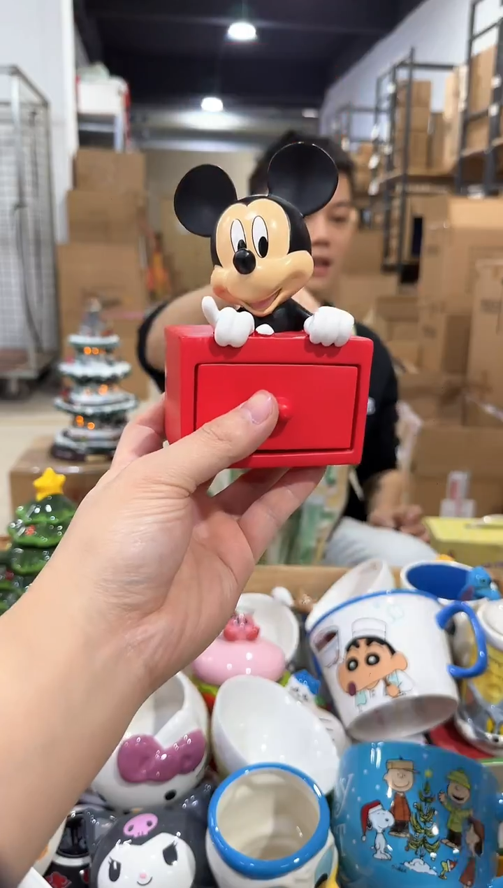 瓷片米奇抽屉首饰盒