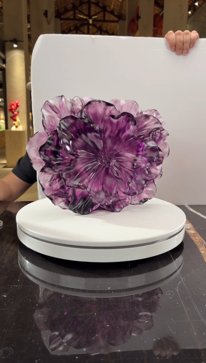 摆件紫罗兰山茶花