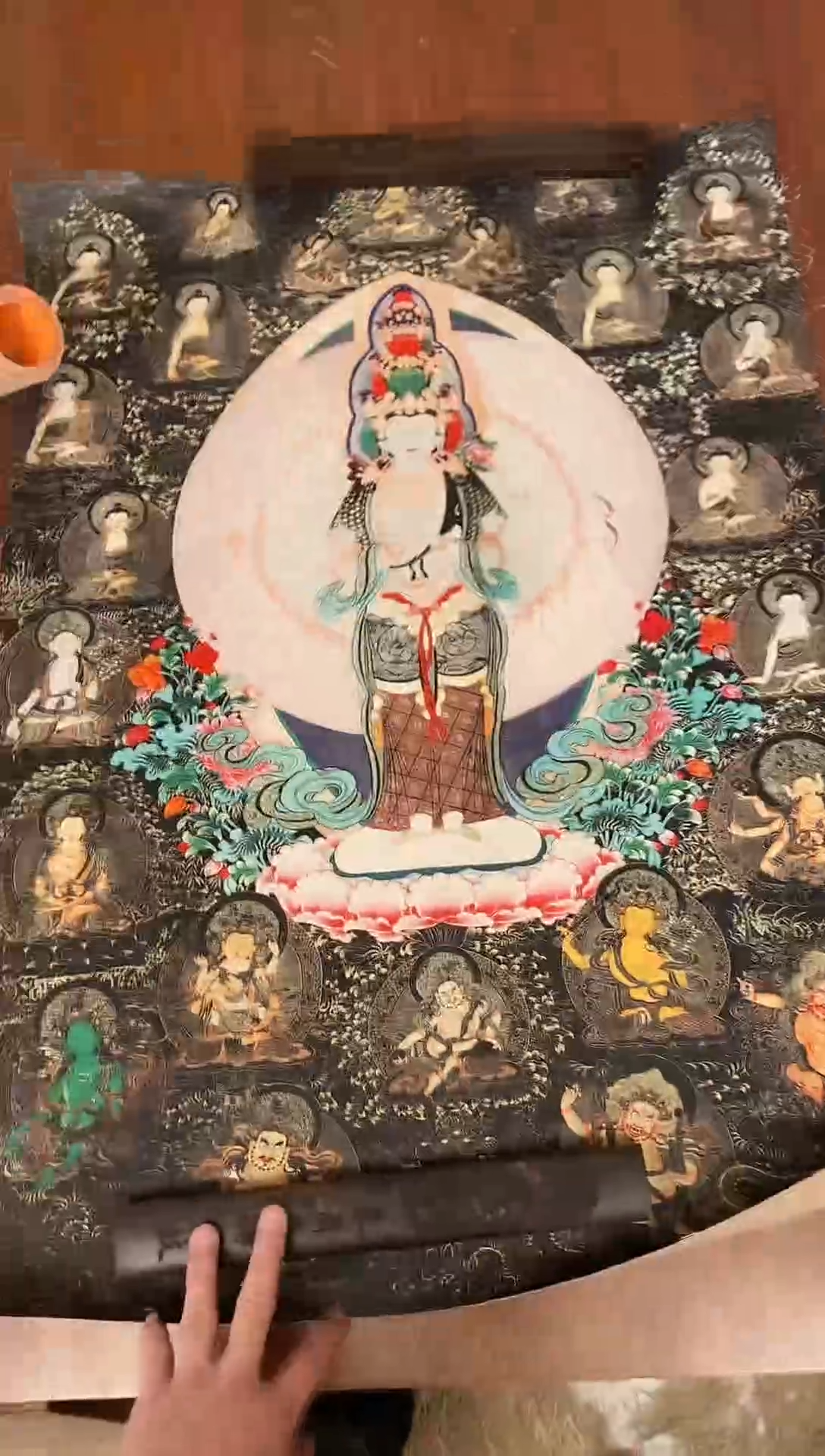 装裱画精美唐卡tk16009