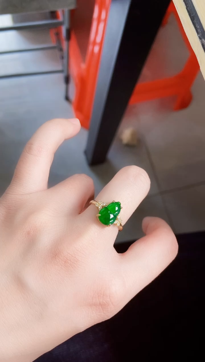 【闪购商品】翡翠戒指银S925镶嵌546446
