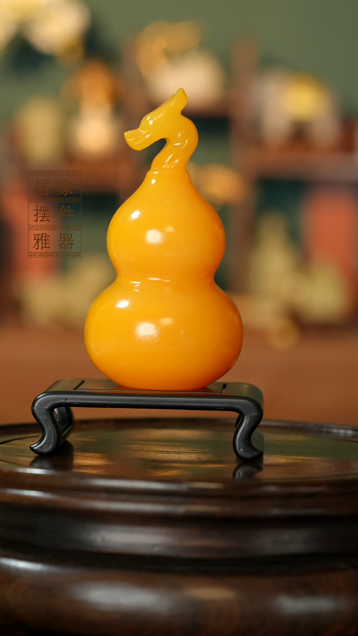 玉《龙头葫芦》摆件