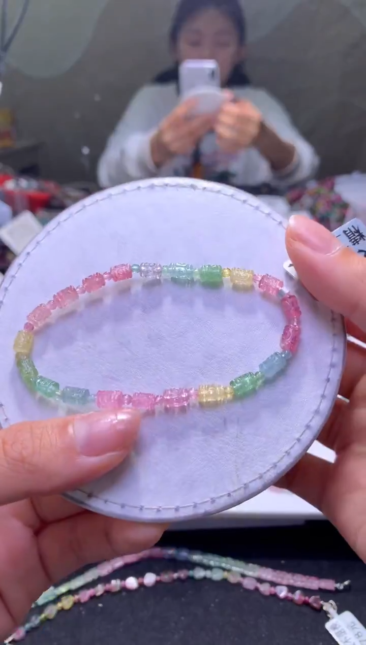 未镶嵌手串碧玺A109【天然碧玺】