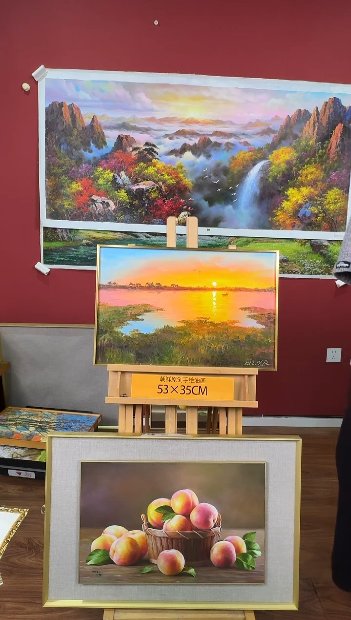 油画【96号】约53*35cm丨朝鲜原创纯手绘孤品油画丨顺丰包邮