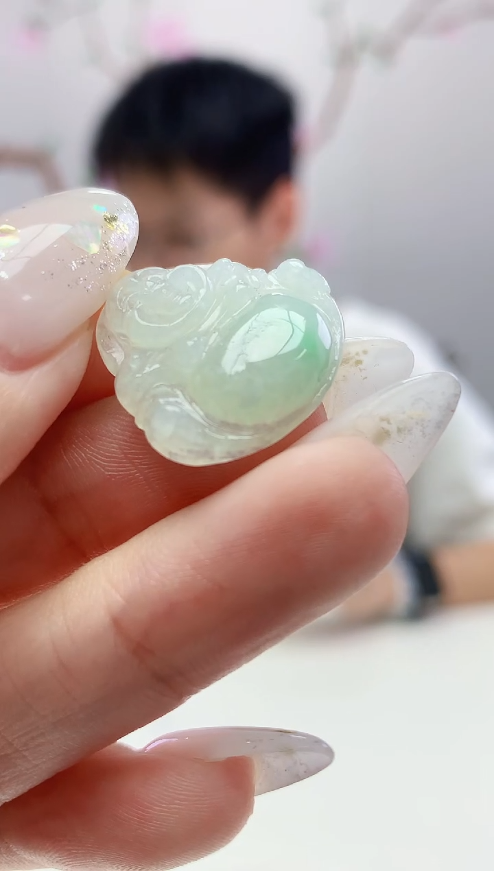 定制翡翠未镶嵌006ee-毛货佛公98赠金扣