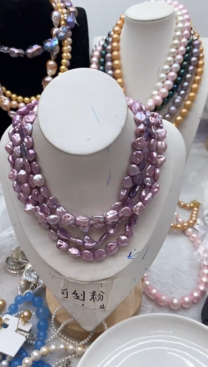 【闪购商品】淡水珍珠颈饰钛钢180