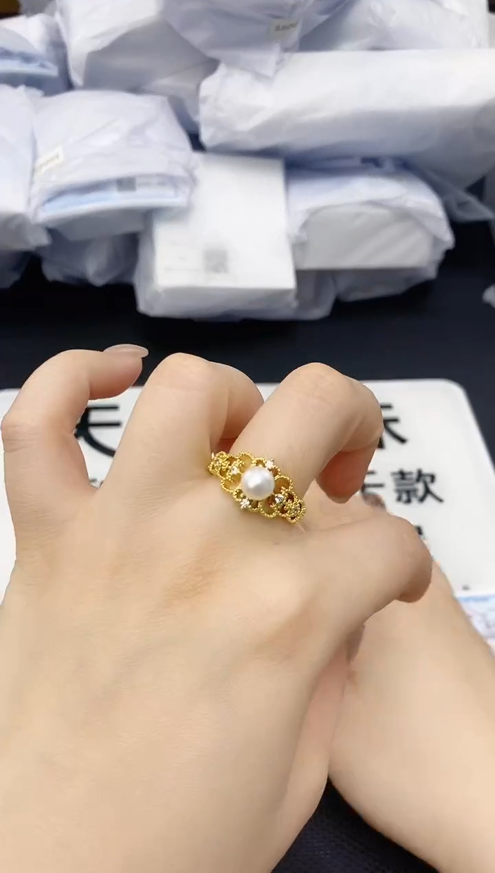 未镶嵌耳饰淡水珍珠JZ1003