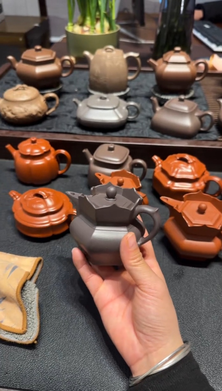 【闪购商品】紫砂茶壶天青小僧帽