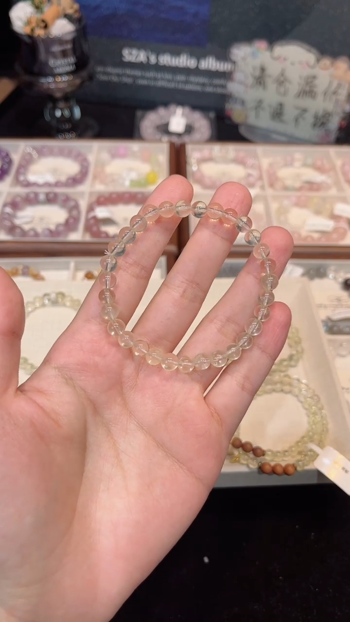 未镶嵌手链水晶6mm