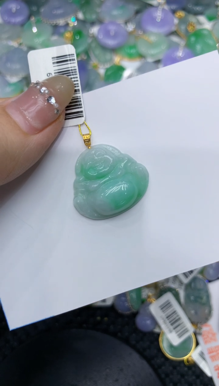 【闪购商品】翡翠颈饰18K金镶嵌222222222