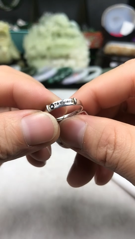 【闪购商品】水晶吊坠(赠链)银S925镶嵌戒指