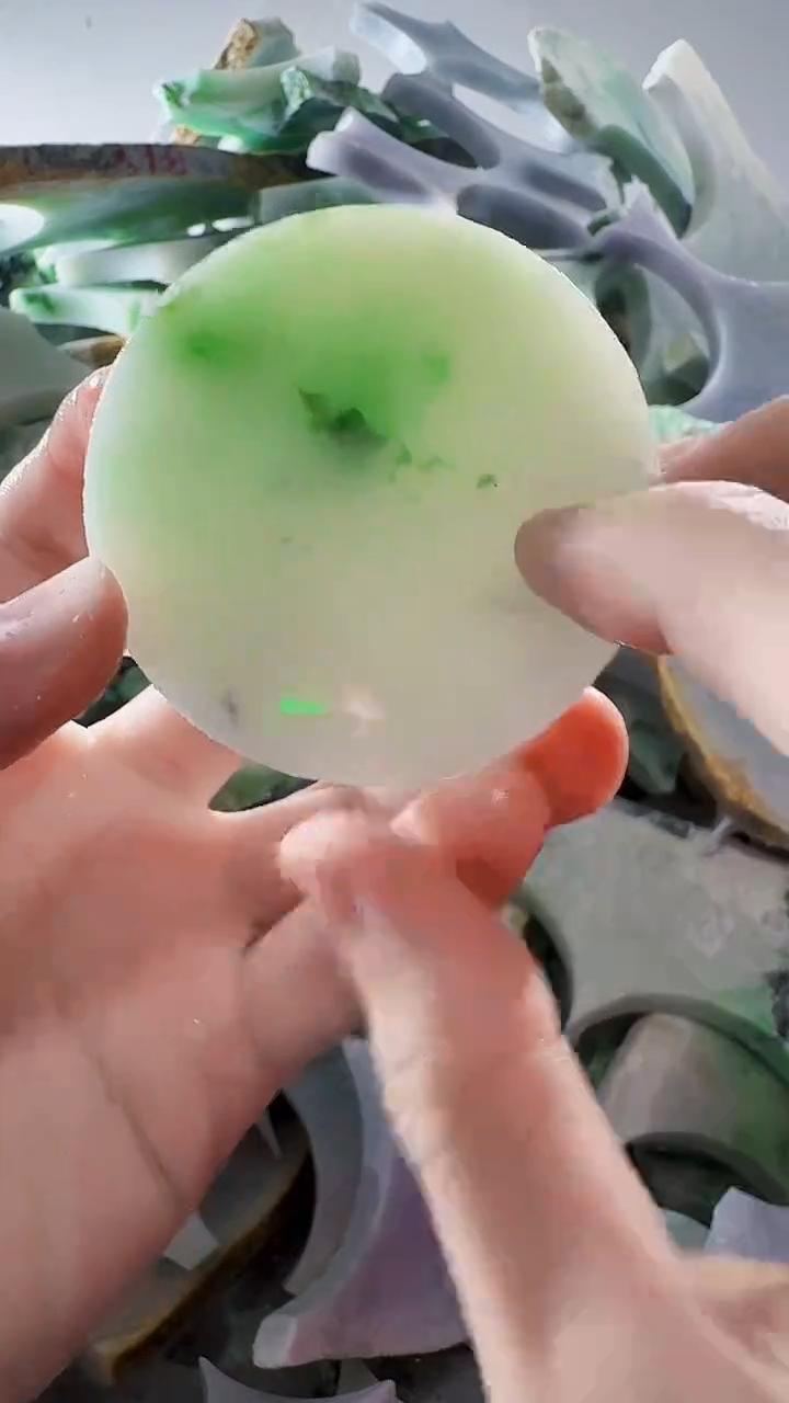 裸石翡翠缅甸翡翠A货文3433