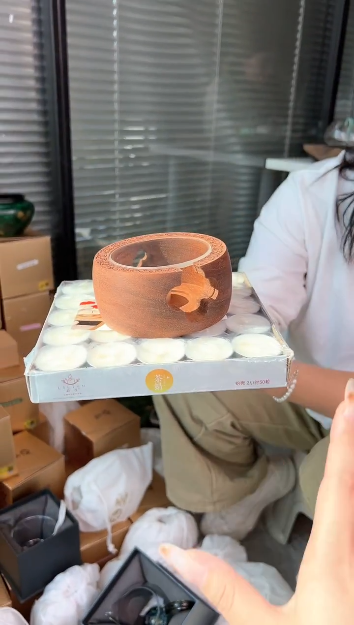 禾墨 温茶器+茶蜡50个             