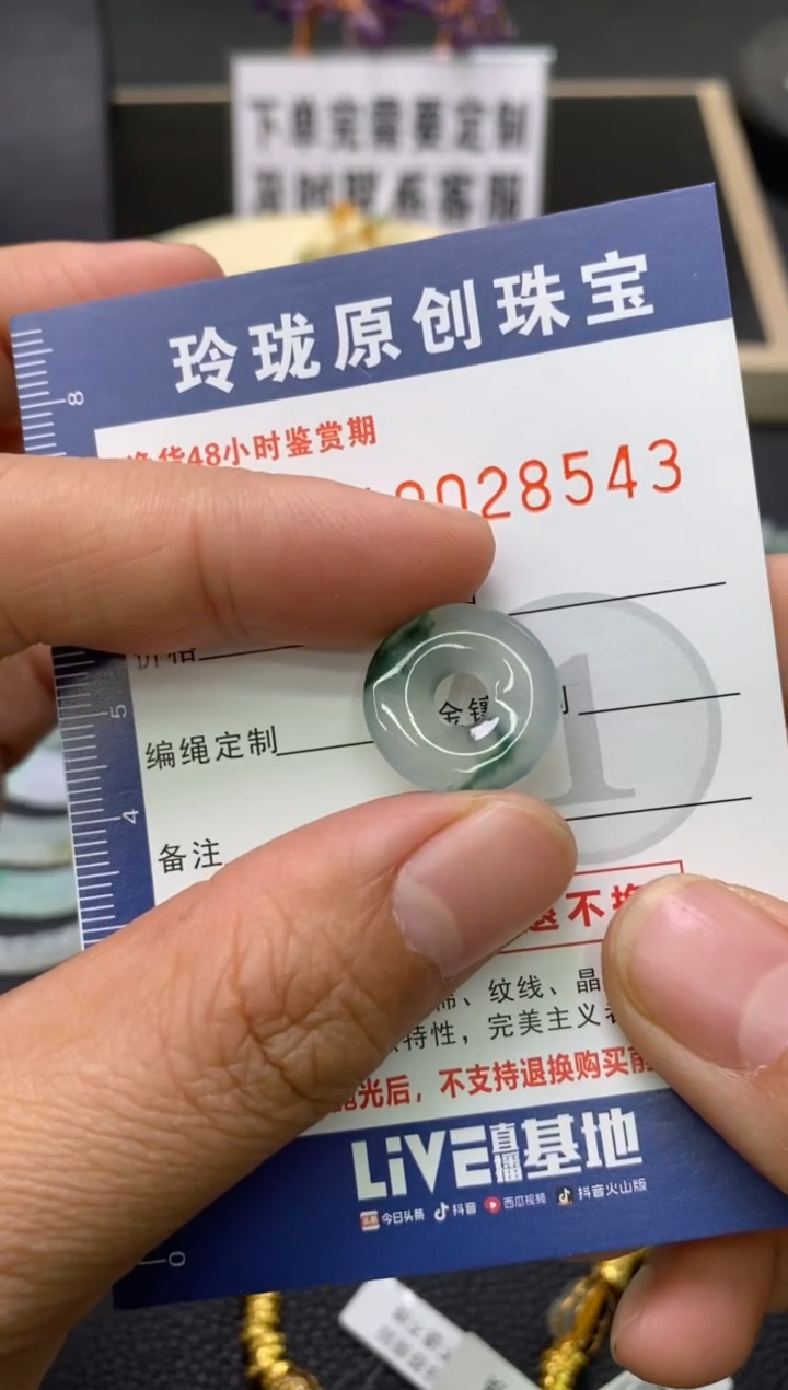 【闪购商品】翡翠颈饰未镶嵌翡翠净货28543