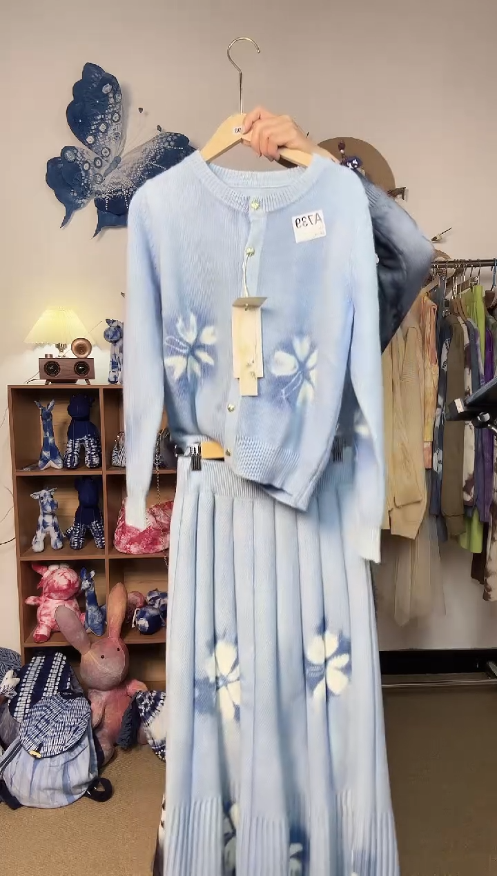 佳**a大理青纱云染女装