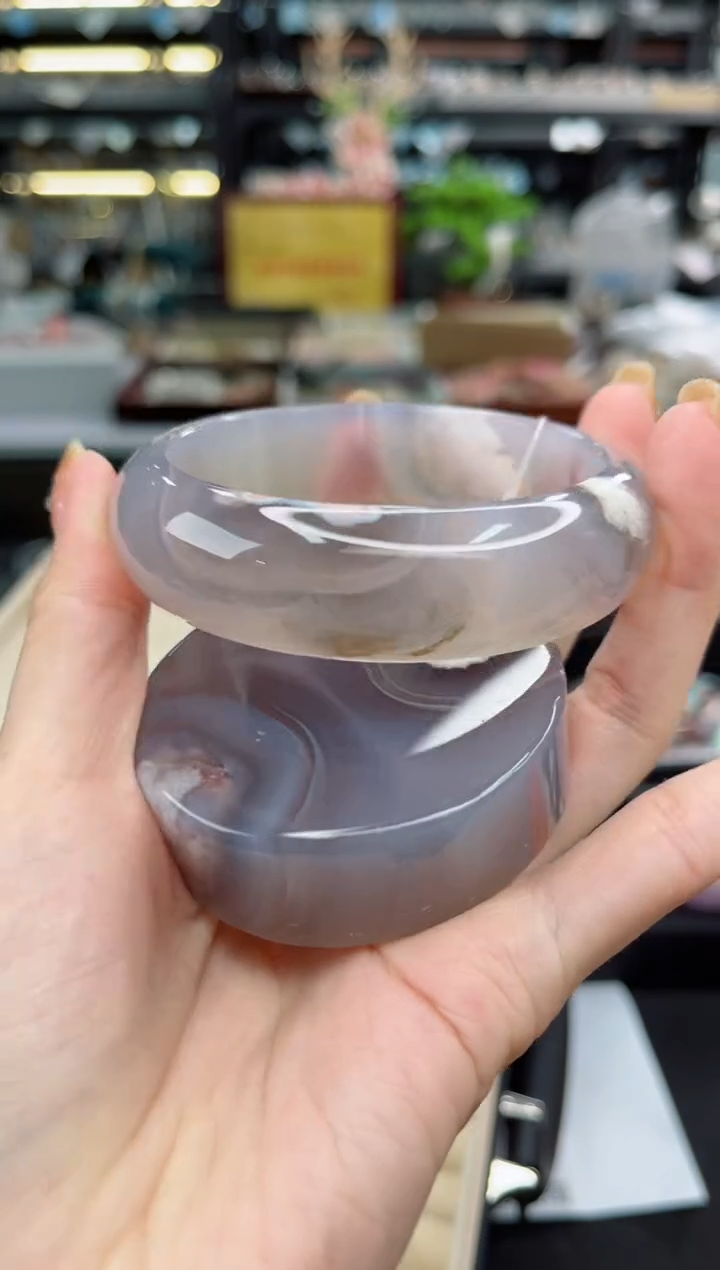 【闪购商品】石英质玉手镯未镶嵌60圈口（赠品镯心）6571421