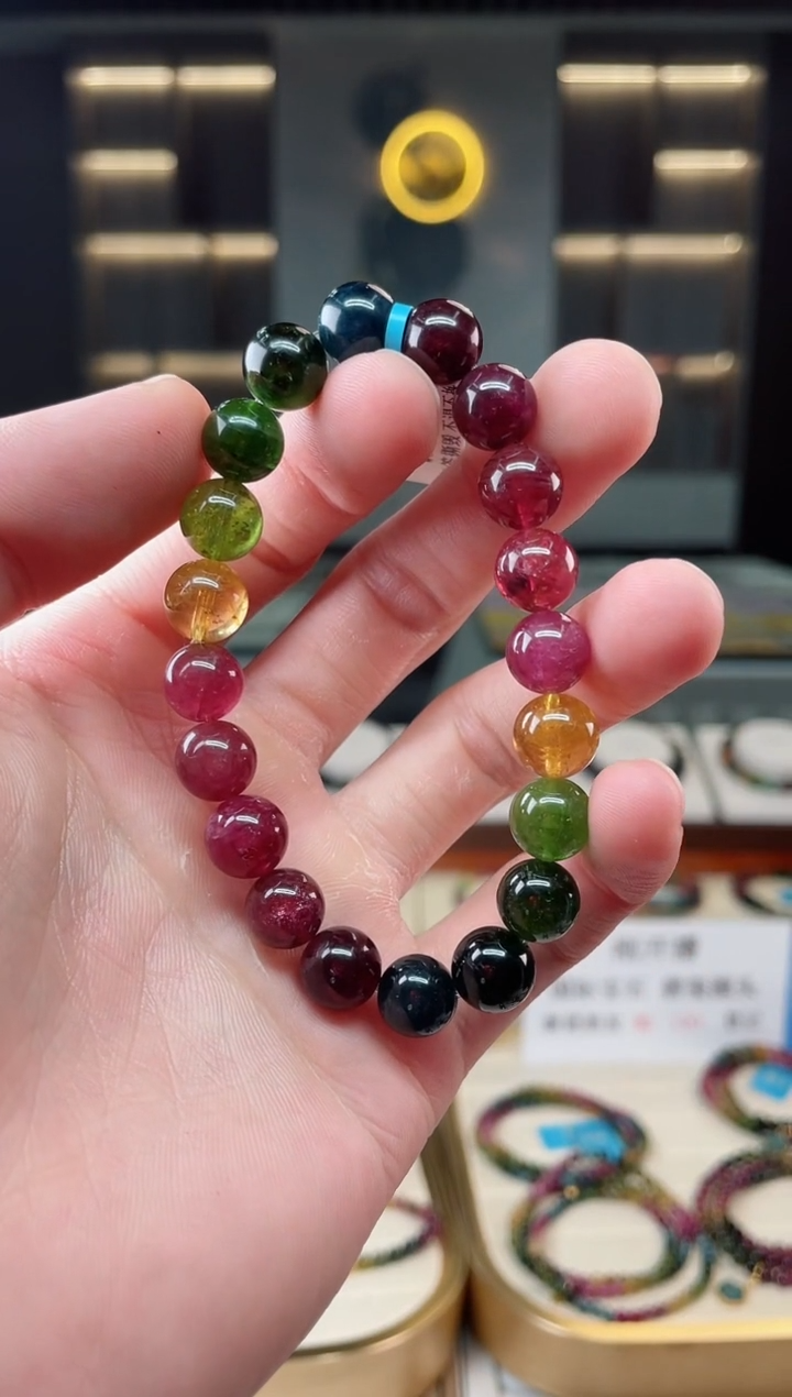 【闪购商品】碧玺收藏级单圈手串9mm+未镶嵌（多样性发一条）xion