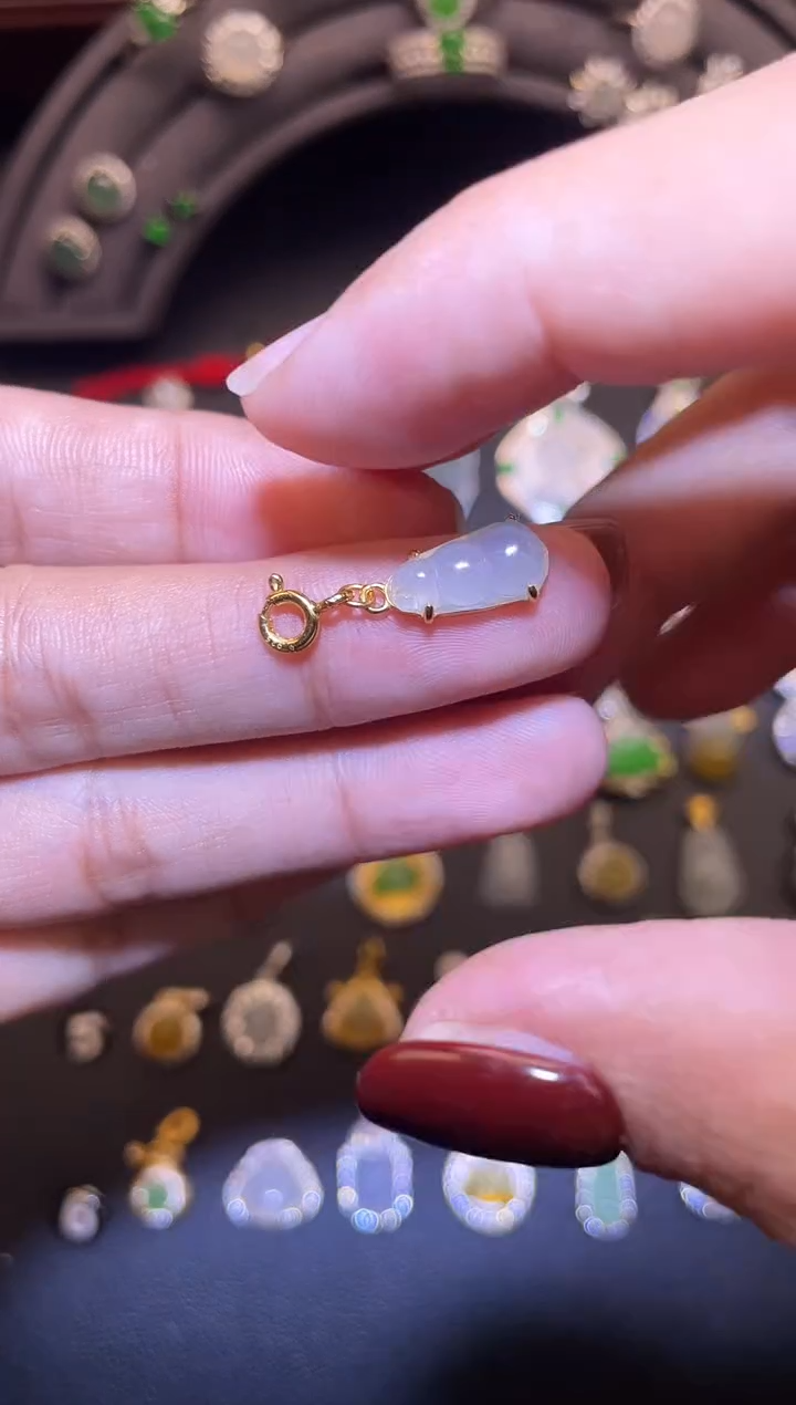 吊坠(不含链)银S925镶嵌翡翠1