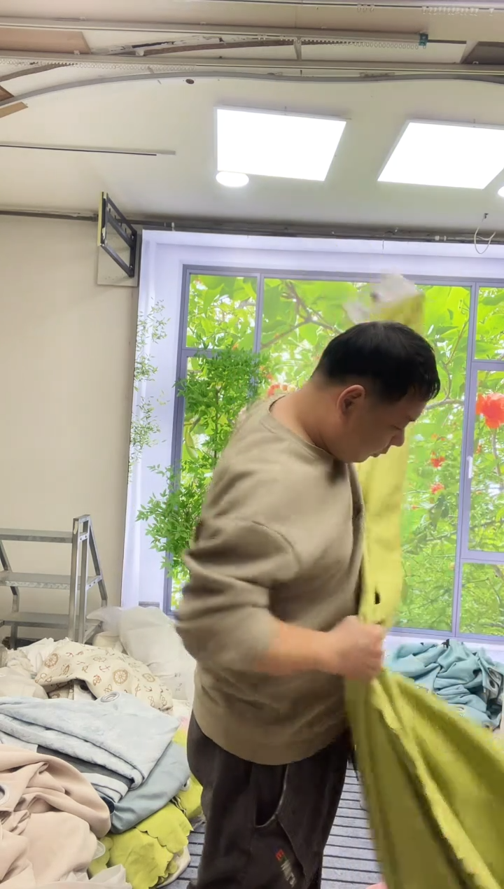 混纺棉麻72号4米对开 孤品窗帘
