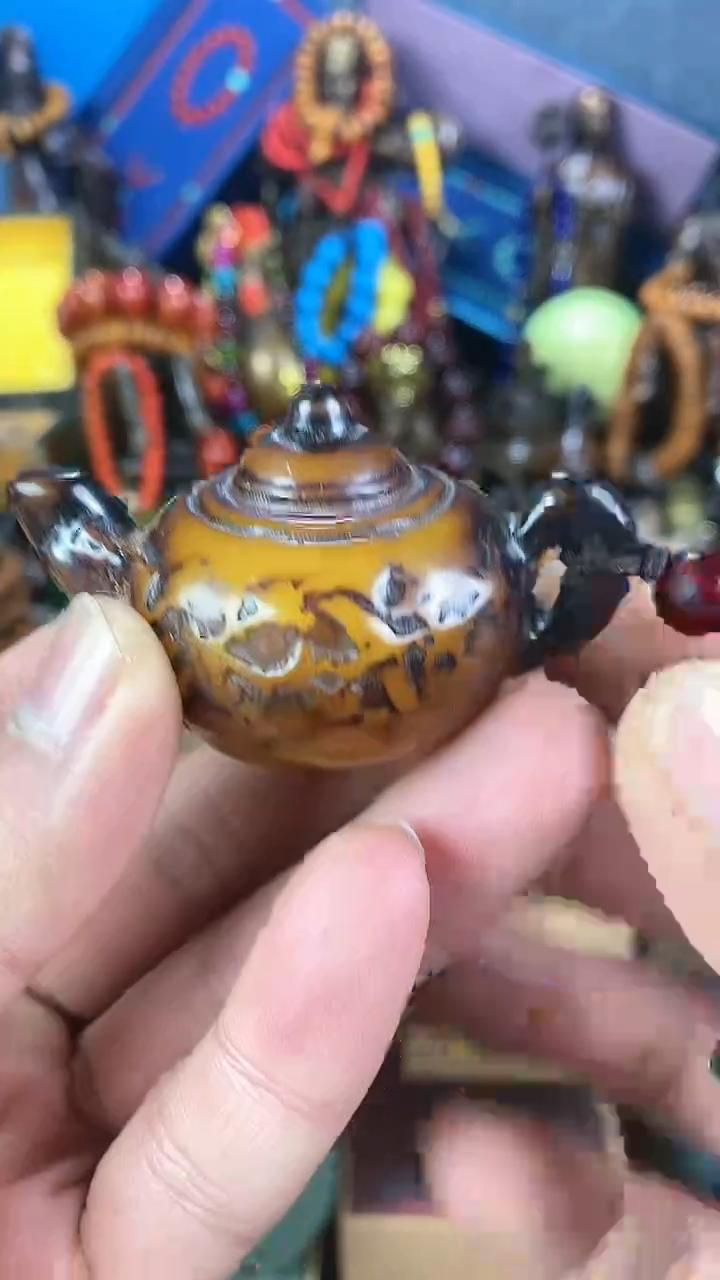 【闪购商品】琥珀颈饰未镶嵌猪妹专属精品摆件