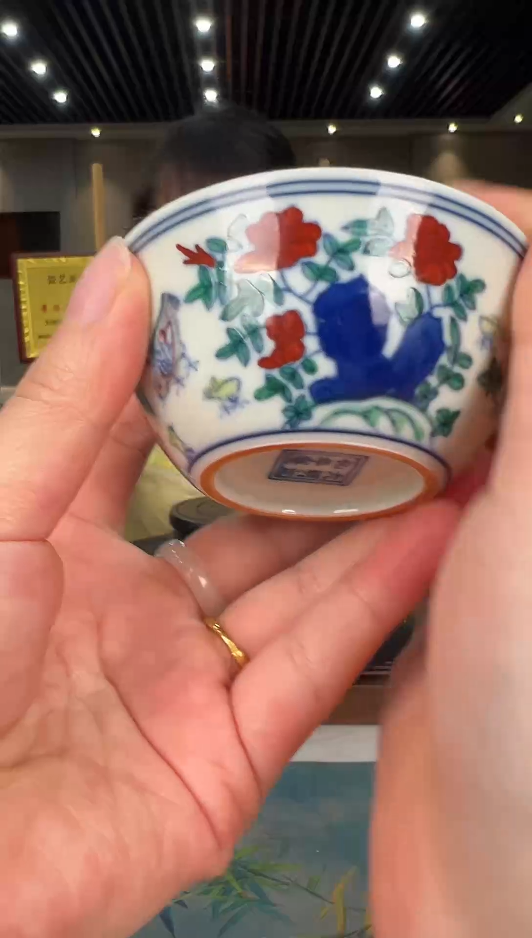 【闪购商品】摆件R01005斗彩鸡缸杯/R01005