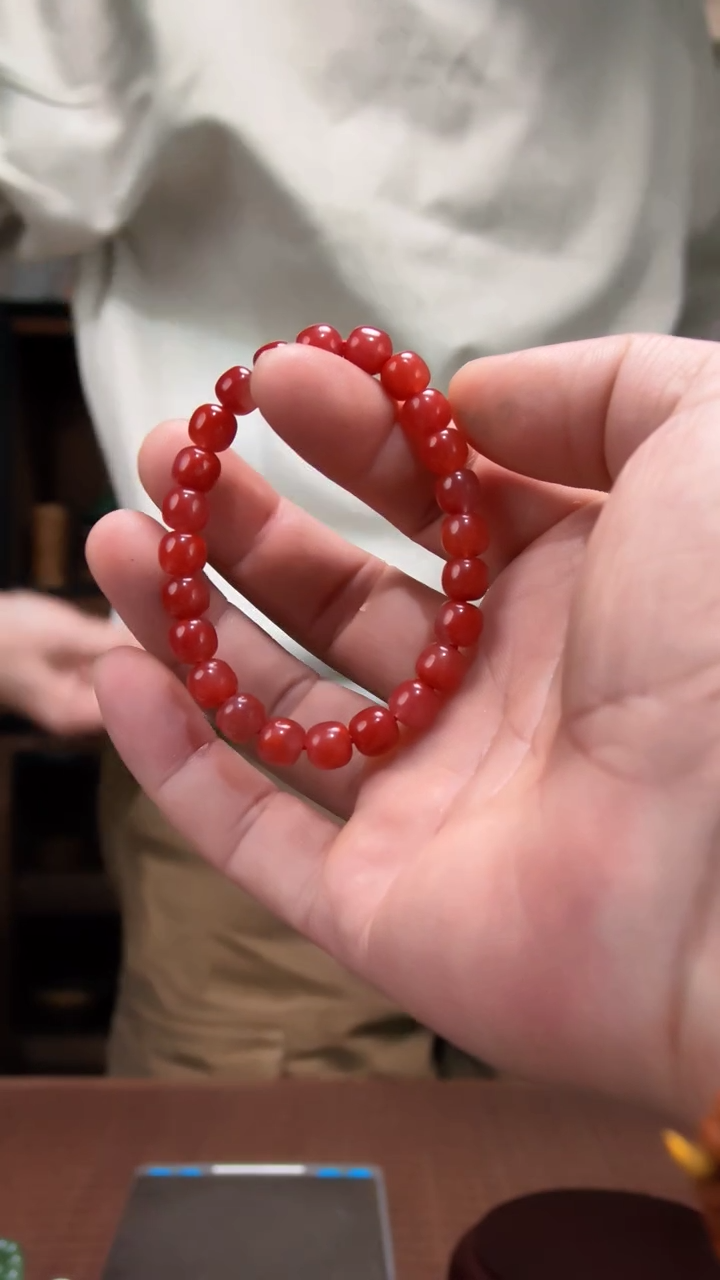 未镶嵌手串南红玛瑙南红老型手串ZD7*6