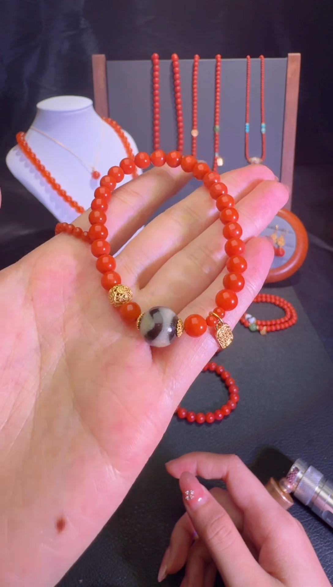 【闪购商品】南红玛瑙手链未镶嵌1