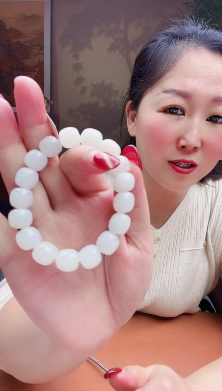 【闪购商品】和田玉手串未镶嵌纯天然和田玉新疆95于阗12