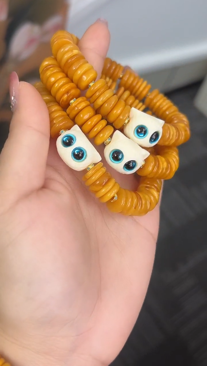 裸石琥珀未镶嵌天然琥珀蜜蜡手串多样性发一条