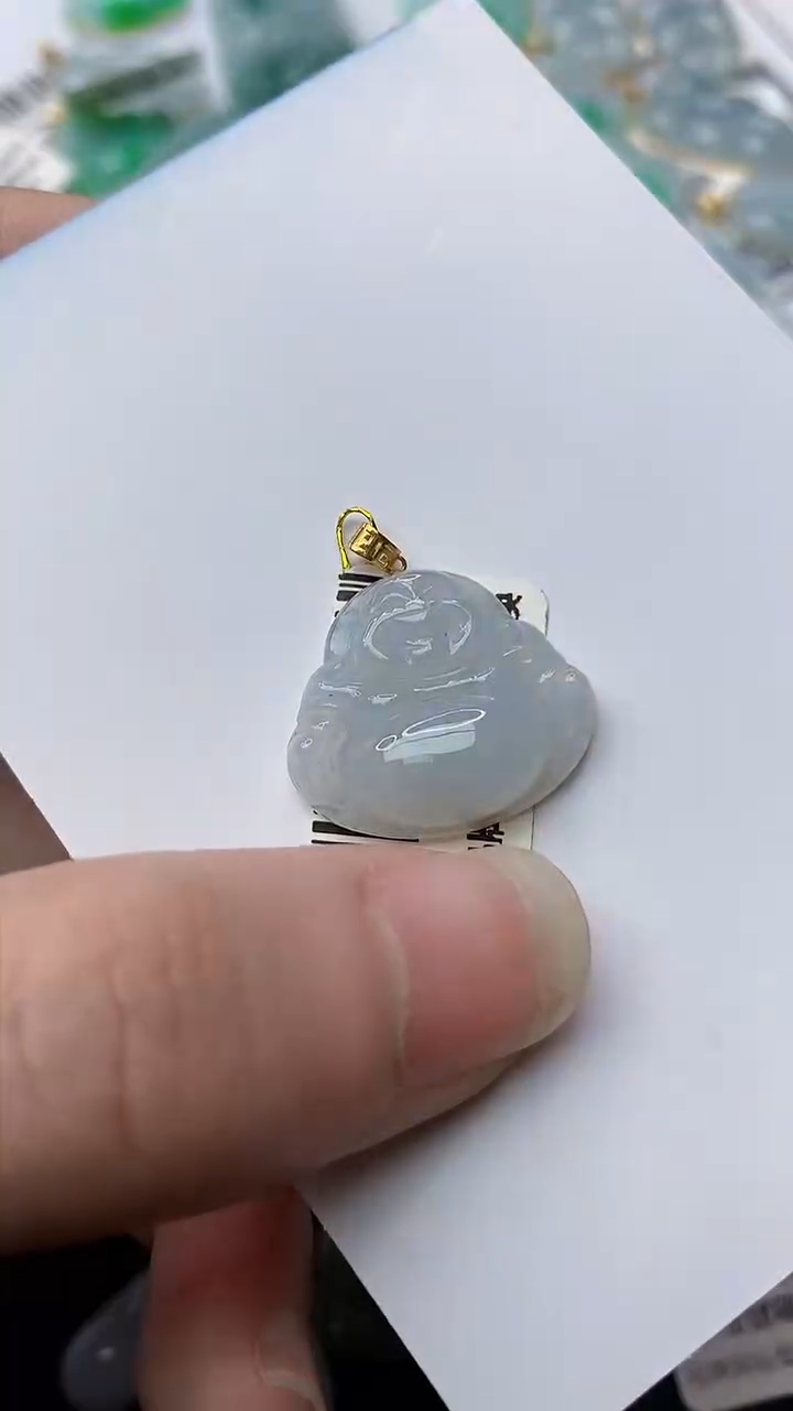 【闪购商品】翡翠颈饰18K金镶嵌73........