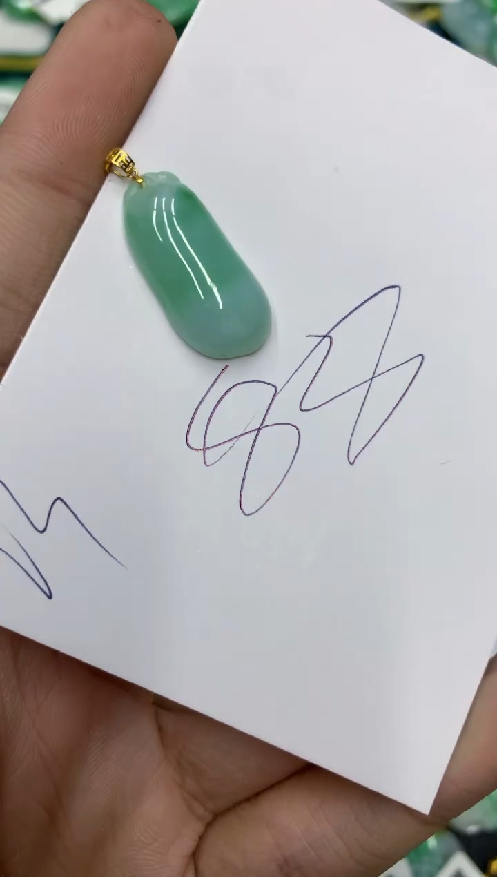 【闪购商品】翡翠颈饰18K金镶嵌号链接111111