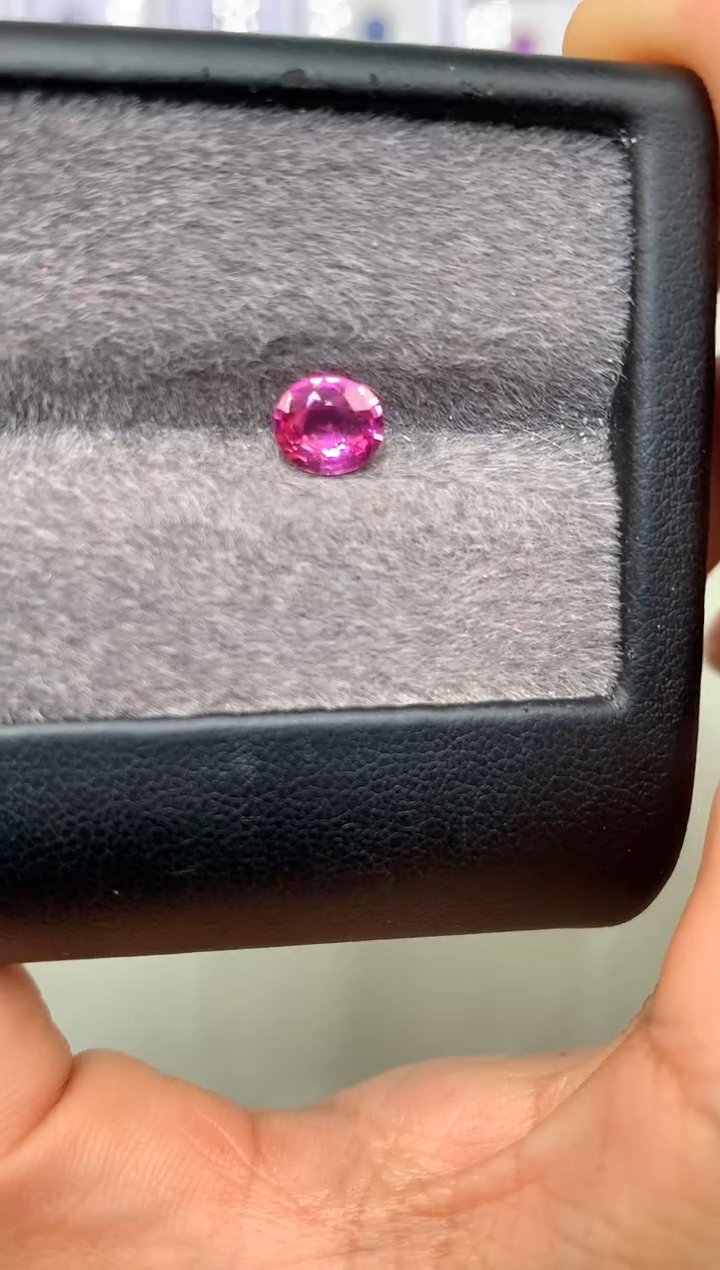 【闪购商品】定制蓝宝石裸石未镶嵌椭圆 粉色蓝宝石 1.18ct