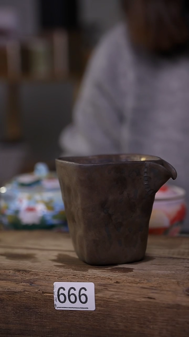 【闪购商品】瓷片秤砣系列·设计师丁念·四方公道杯