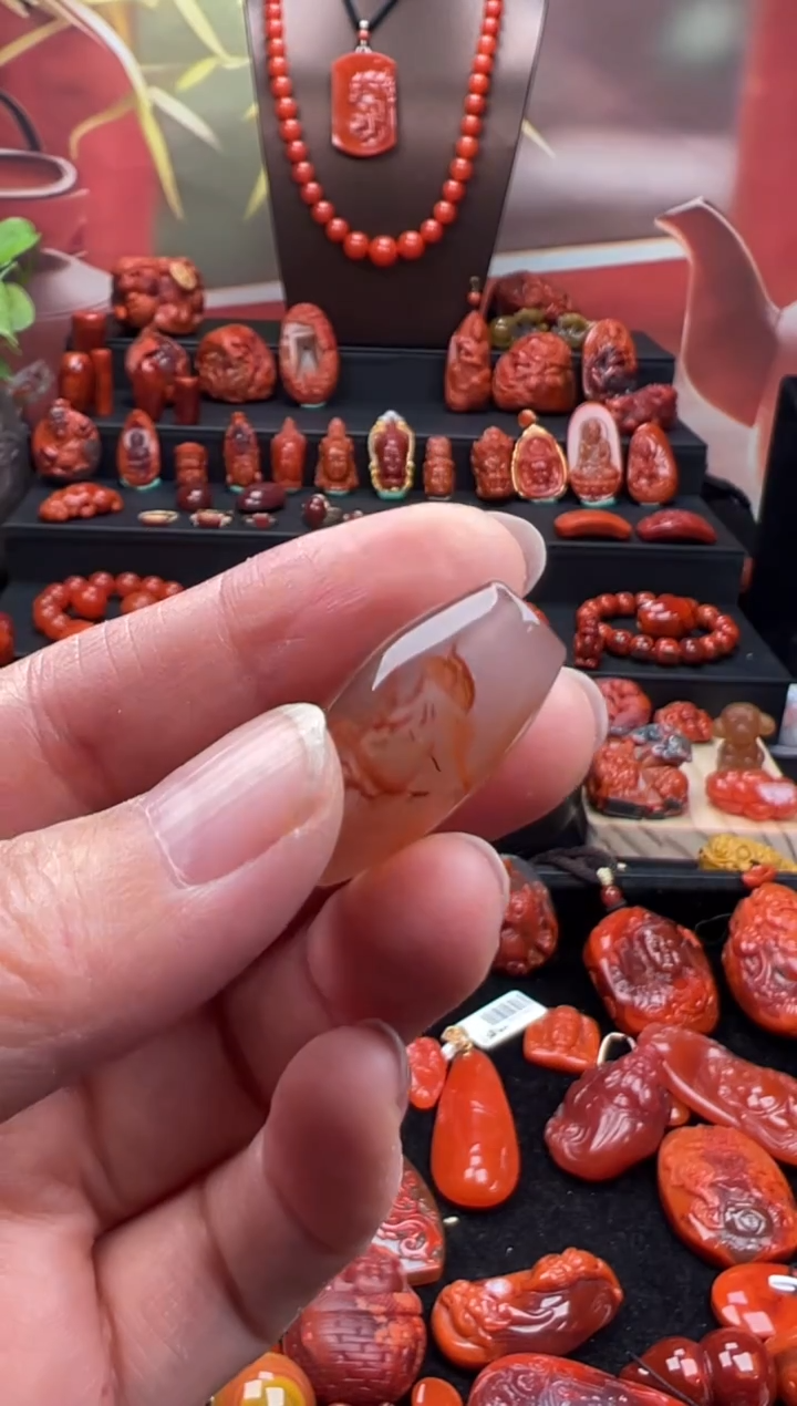 未镶嵌桶珠南红玛瑙宙桶珠