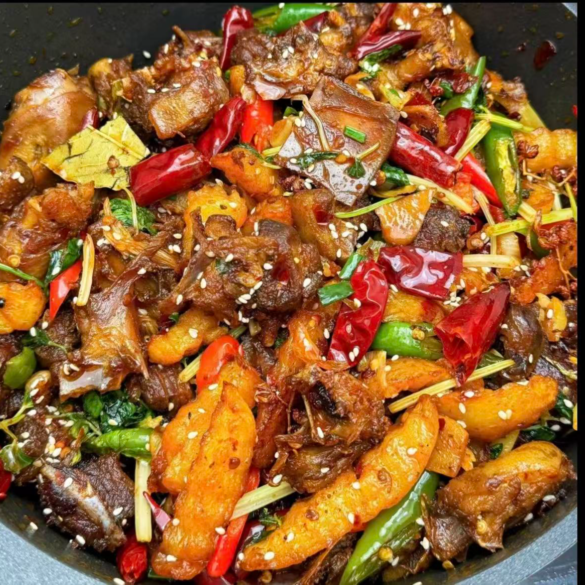 干锅鸭（鲜鸭肉约500g）鸭肉同城配送