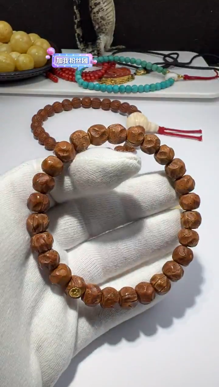 手串桃核桃核单圈手串