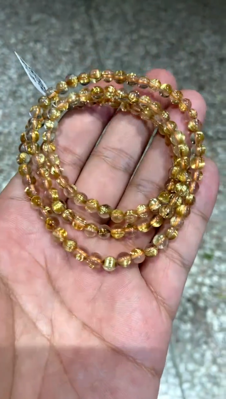 【闪购商品】水晶501-未镶嵌钛金三圈5mm