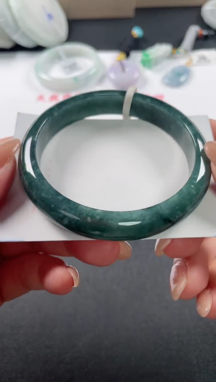 未镶嵌手镯翡翠 基地发货H 0585 57+