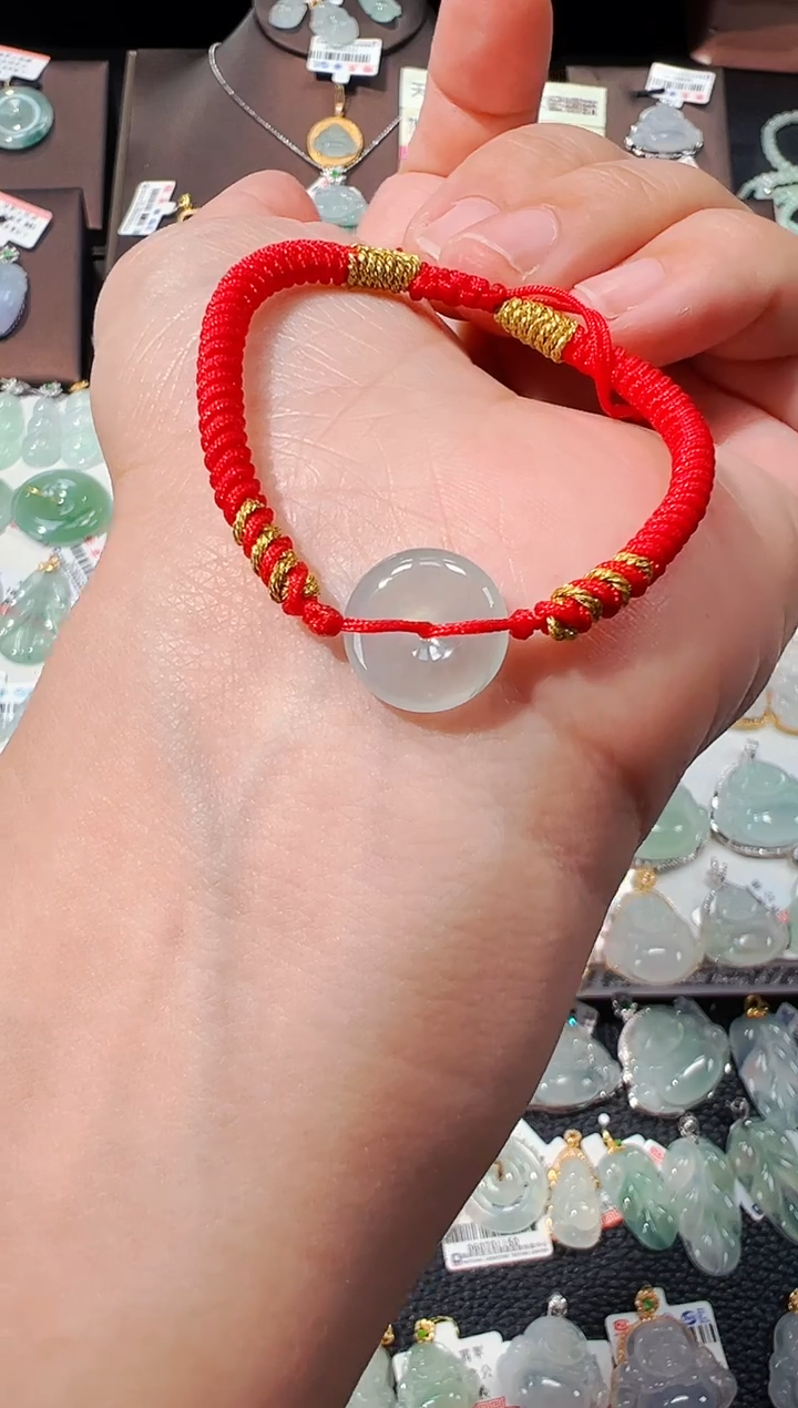 【闪购商品】翡翠手绳未镶嵌平安扣手绳