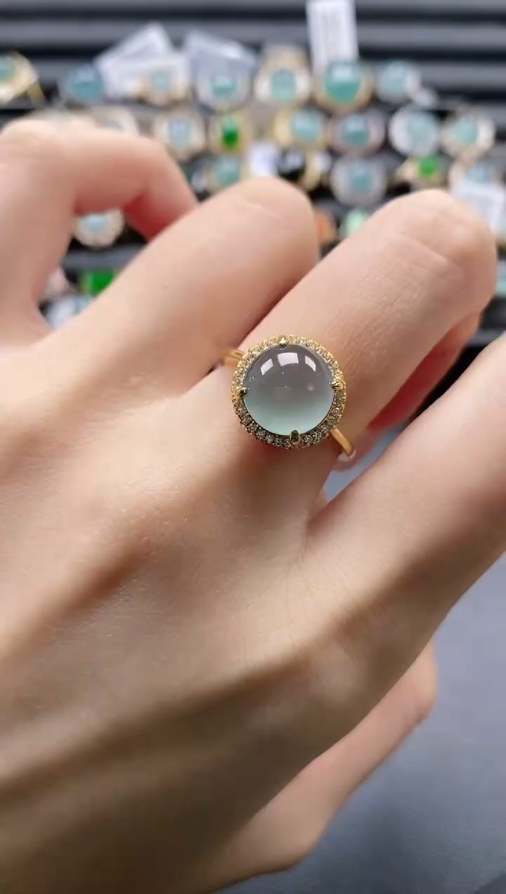 【闪购商品】翡翠戒指银S925镶嵌111111