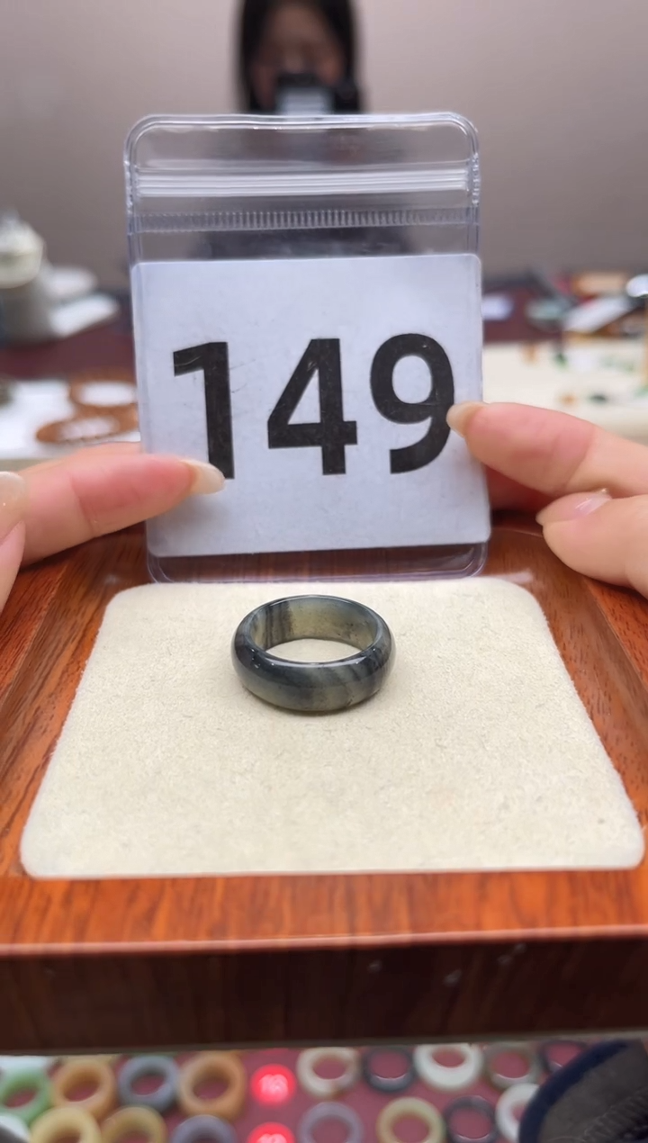 【闪购商品】和田玉戒指未镶嵌港码17号，内径18mm