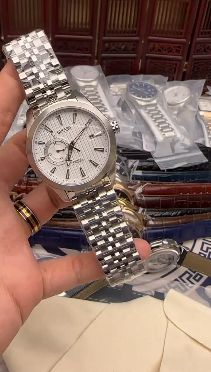 机械机芯金属金属男士腕表一物一拍