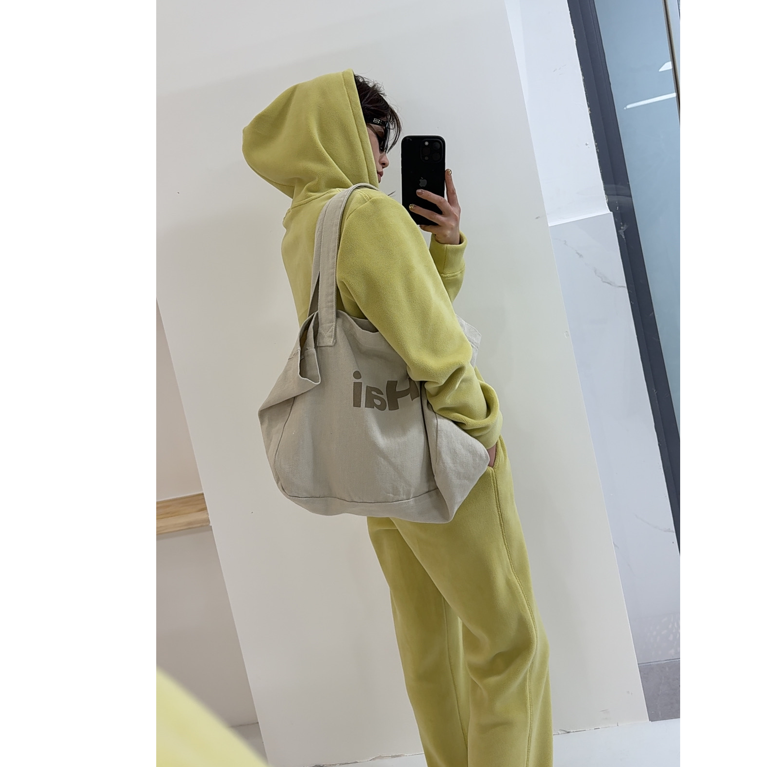 【红红】韩版气质百搭双面奥粒绒慵懒风加厚保暖连帽卫衣套装258801