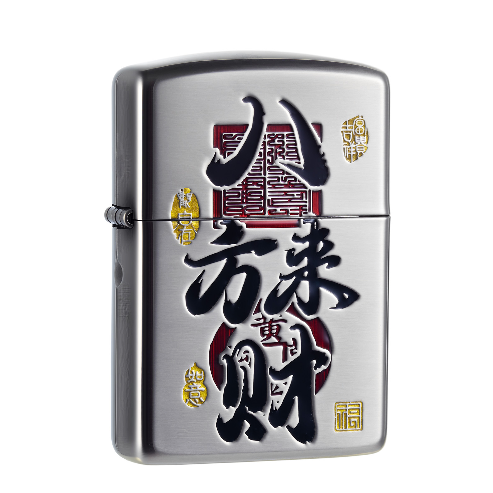 ZIPPO/之宝美国正品打火机八方来财珐琅彩填漆男士高档情人节礼物