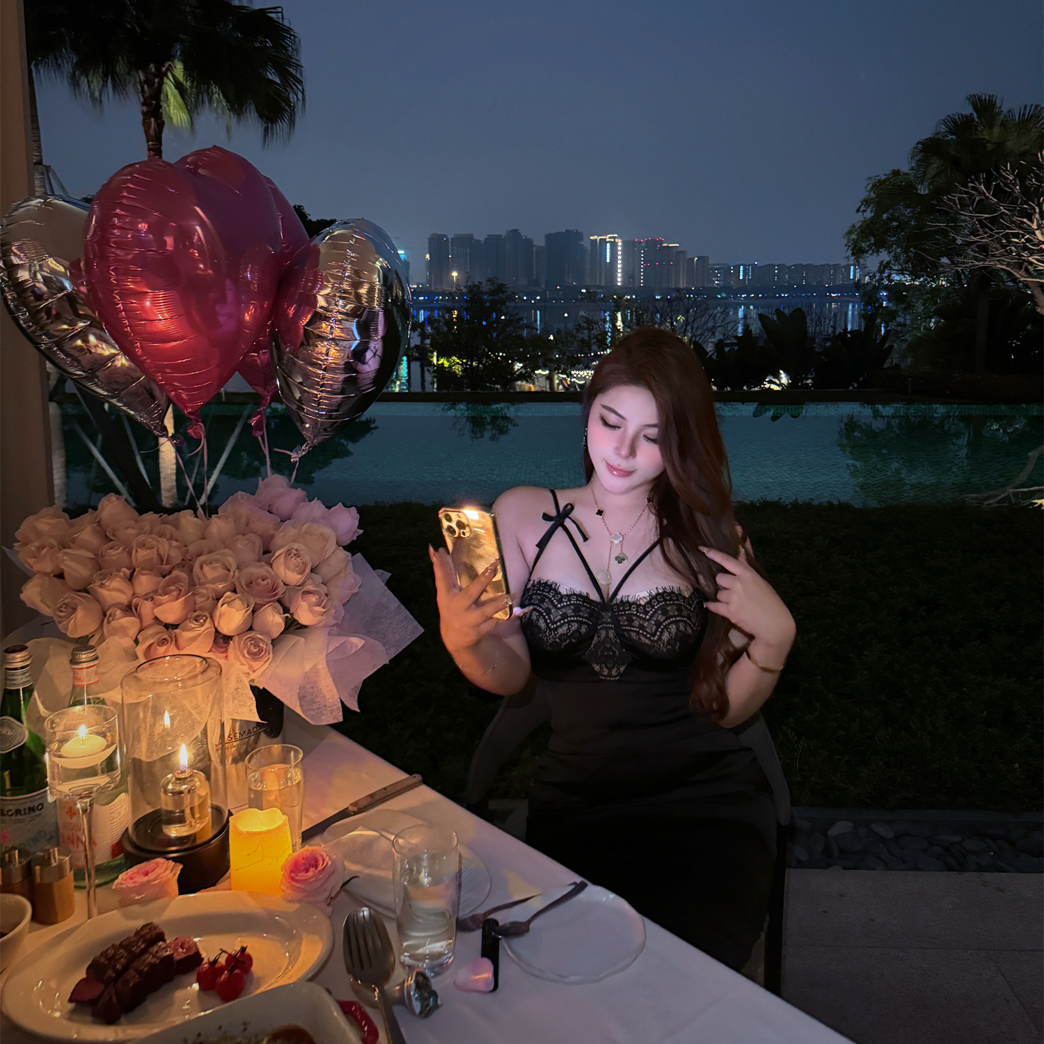 【现货】胖婷大码定制胖mm「娇矜私藏」性感抹胸蕾丝吊带连衣裙包臀裙