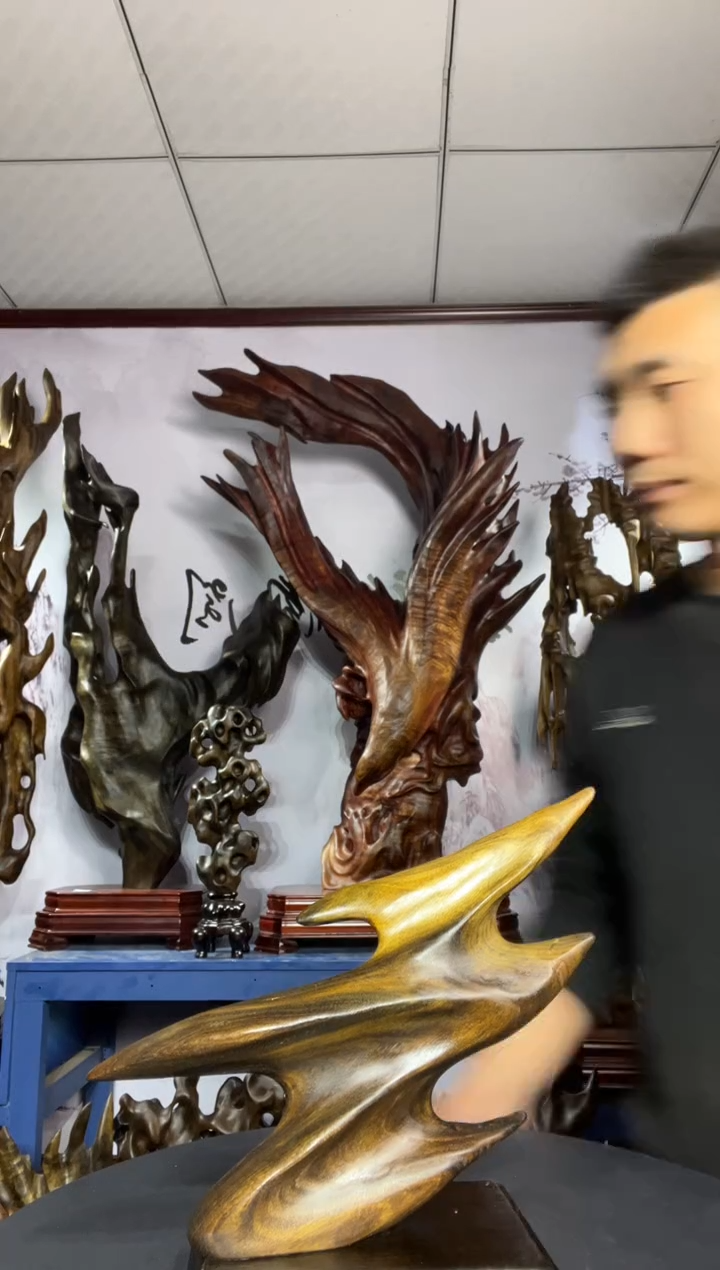 金丝楠木雕款永****场金丝楠木工艺品摆件