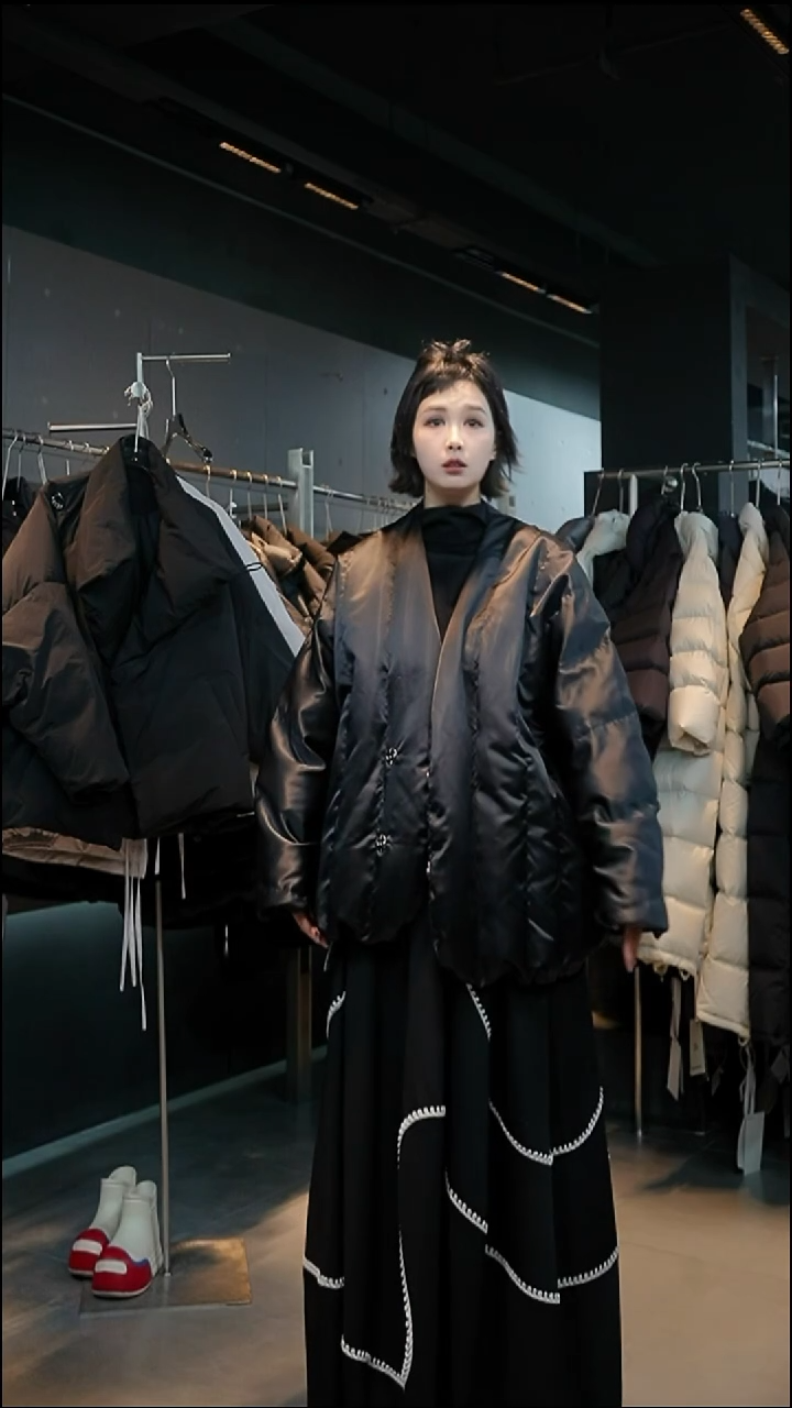 黑色羽绒外套黑色羽绒外套