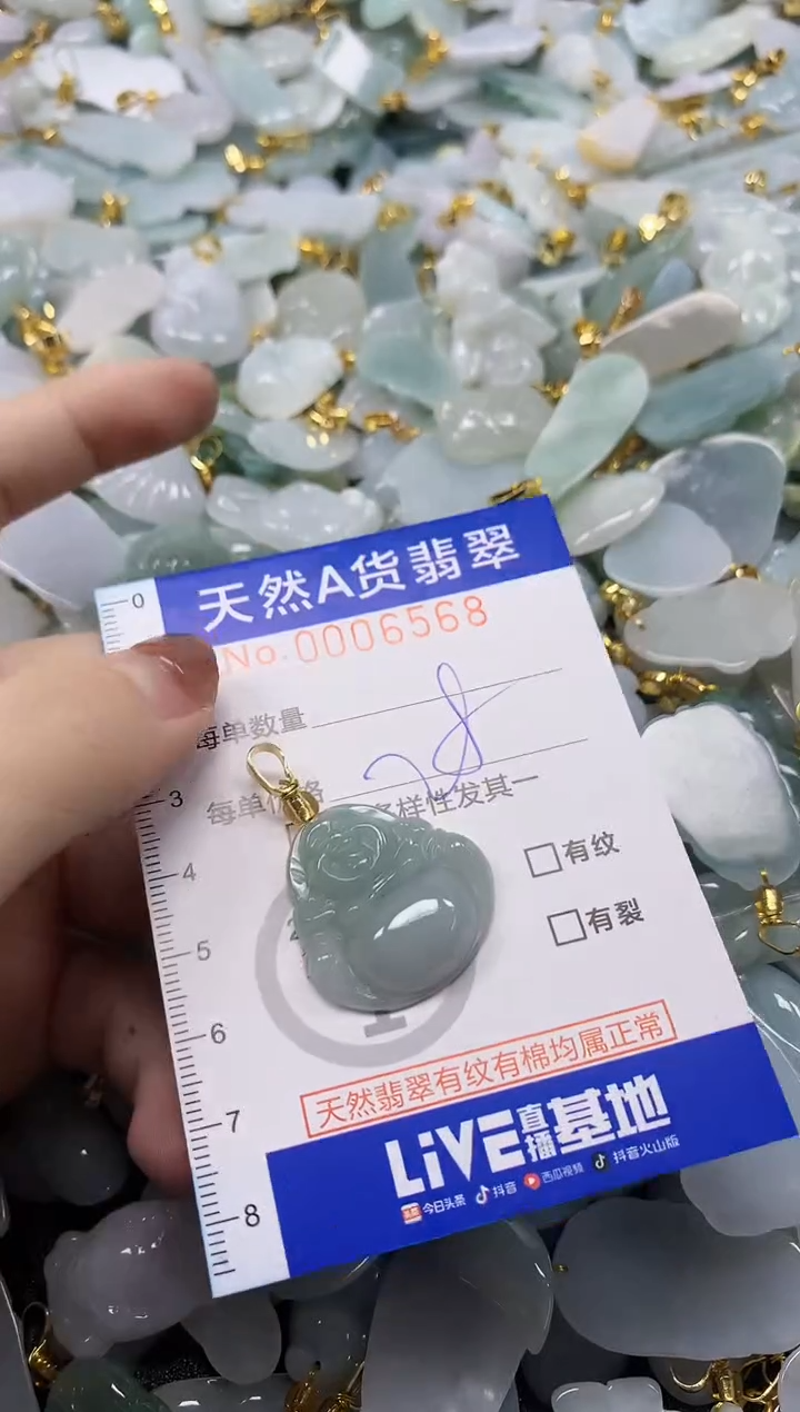 颈饰未镶嵌翡翠天然A货翡翠